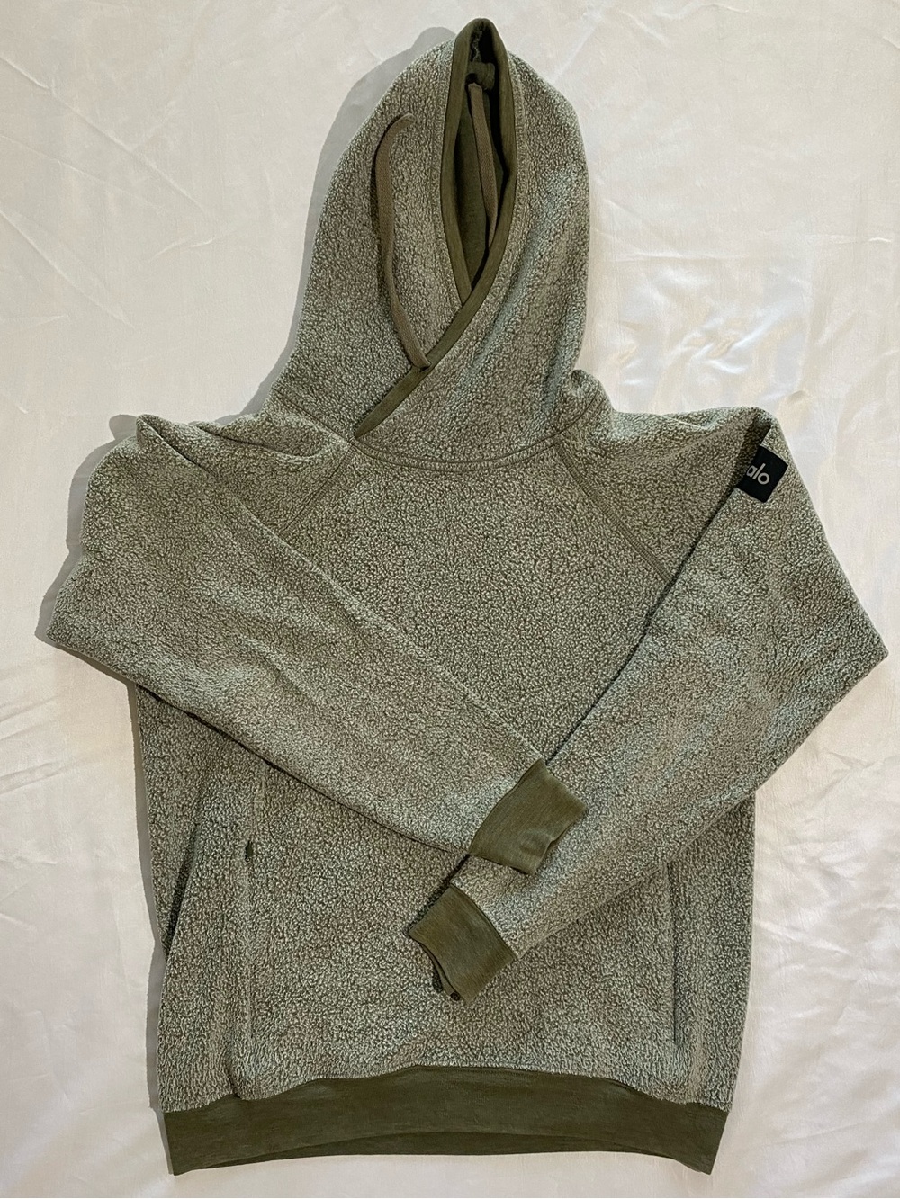 Men’s Alo Fleece Men’s Hoody Size L Green
